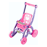 Carrinho De Boneca Florzinha Rosa Cdb050   Brinquemix