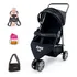 Carrinho De Boneca Reborn Com 3 Rodas Acessórios Exclusivos Cor Bolinha Menor