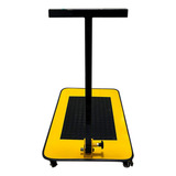Carrinho De Carga Plataforma Aço 350kg Dobrável 4 Rodas 360
