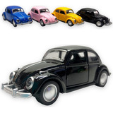 Carrinho De Ferro Fusca Clássic Miniatura Coleção Fricção