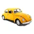Carrinho De Ferro Fusca Clássico 1/32 Miniatura Coleção Cor Amarelo