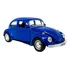 Carrinho De Ferro Fusca Clássico 1/32 Miniatura Coleção Cor Azul-escuro