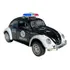 Carrinho De Ferro Fusca Clássico 1/32 Miniatura Coleção Cor Policia