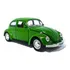 Carrinho De Ferro Fusca Clássico 1/32 Miniatura Coleção Cor Verde-claro Brilhante