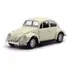 Carrinho De Ferro Fusca Clássico Miniatura Cor Bege