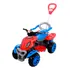 Carrinho De Passeio Infantil Empurrador Pedal Criança Spider Maral Cor Vermelho/azul