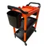 Carrinho Detailer Storage Detail Preto Laranja 2 Cestos