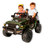 Carrinho Eletrico Infantil Menina Menino Jeep 12v Verde Voltagem Do Carregador 110v/220v