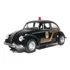 Carrinho Fusquinha Da Federal Ferro Fusca Policial Nacional Cor Preto