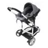 Carrinho Infanti Travel System Sky Trio Grey Classic 3 Em 1 Cor Do Chassi Cromado