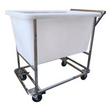 Carrinho Inox Cuba 180 L Para Açougue  Mercado  Cozinha