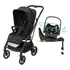 Carrinho Leona² Black Bebê Conforto E Base Isofix Maxi Cosi