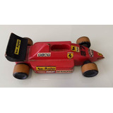 Carrinho Madeira Antigo F1 Quebrado - Equipe Ferrari Anos 80