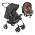 Carrinho Milano Rev Ii Preto Cobre E Bebê Conforto Galzerano