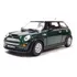 Carrinho Mini Cooper S 1/28 Metal Kinsmart Abre Portas Coleç Cor Verde