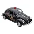 Carrinho Miniatura Da Policia Em Ferro Escala 1/32 De 12cm Cor Fusca Federal