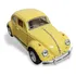 Carrinho Miniatura Fusca Amarelo Claro Coleção Fricção 1967