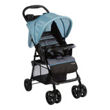 Carrinho Para Bebê De Passeio Spot até 15kg Azul Voyage Cor Celeste Chassi Preto