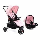 Carrinho Passeio C Bebê Conforto Delta Duo Pro Rosa Voyage