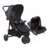 Carrinho Passeio E Bebê Conforto Delta Duo Pro Preto Voyage