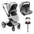 Carrinho Passeio Moisés Candy C/ Bebê Conforto E Base Isofix