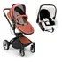 Carrinho Passeio Moisés Candy Caramelo E Bebê Conforto Litet