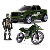 Carrinho Pick Up Militar
