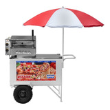 Carrinho Pizza Mini Pizza E Pizza Cone Assador Á Gás