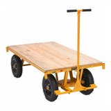 Carrinho Plataforma 600kg Madeira