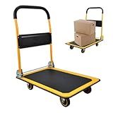 Carrinho Plataforma De Aço Para Carga Suporta Até 150 Kg Dobravel Marca Brin7