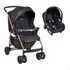 Carrinho Rio K Preto Cobre Com Bebê Conforto - Burigotto