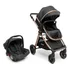 Carrinho Romanzo Cor Preto Bronze Com Bebê Conforto Infanti