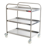 Carrinho Servico Multiuso Inox