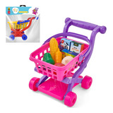 Carrinho Supermercado Completo Comidinhas