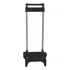 Carrinho Suporte 30cm Mochila Rodinha Silicone Escolar Preto