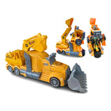 Carrinho Vira Robô Luz Som Transformers Caminhão Trator Top