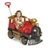 Carro De Passeio Bebê 2 Em 1 Locomotiva Som Calesita Empurra Cor Vermelho