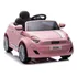 Carro Elétrico Infantil 12v Fiat 500 Com Controle Remoto Cor Rosa