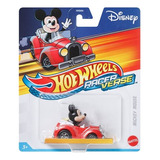 Carro Hot Wheels Racer Verse Mickey Mouse Hkb86 Mattel Cor Vermelho