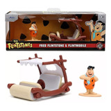 Carro Miniatura Flintmobile E Fred Flintstones - 1/32 Jada
