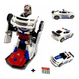 Carro Policia Transformers Robo