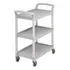 Carro Serviço 3 Prateleiras Com Cap  136 Kg Cinza Cambro