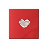 Cartão ícone Coração Vermelho, Teca, Ge0006, Vermelho