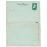 Carta Bilhete Novo 1884