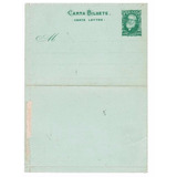 Carta Bilhete Novo 1884