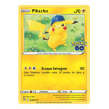 Carta Pokémon Pikachu Rara Foil - Pokémon Go 