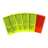 Cartao Arbitro Futebol Fluorescente