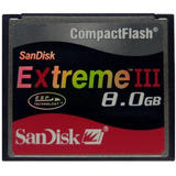 Cartão Cf Compact Flash Sandisk 8gb Sdcfb-8192-a10