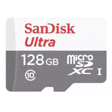 Cartão De Memória 128gb San Disk Ultra Com Adaptador + Nf