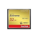 Cartão De Memória 32gb Compact Flash Sandisk Cf Extreme 120mb/s